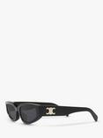 Celine CL40269U Women's Irregular Sunglasses, Black