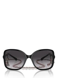 CHANEL Square Sunglasses CH5210Q Black/Grey Gradient - view 2, Black/Grey Gradient