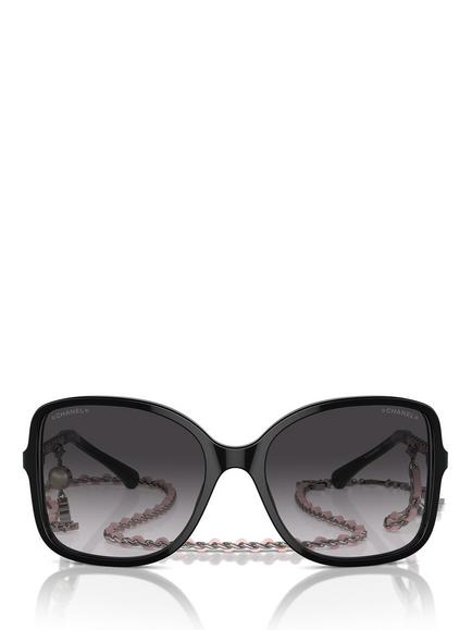 CHANEL Square Sunglasses CH5210Q Black/Grey Gradient - view 2, Black/Grey Gradient