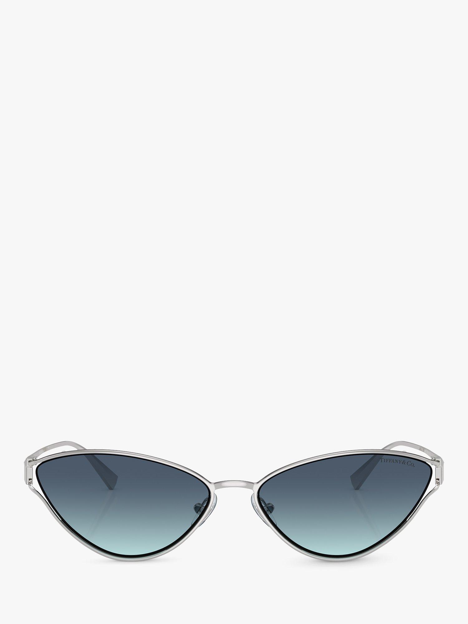 Product image 2 of 5, which shows Tiffany & Co TF3095 Women's Cat's Eye Sunglasses, Silver/Blue Gradient