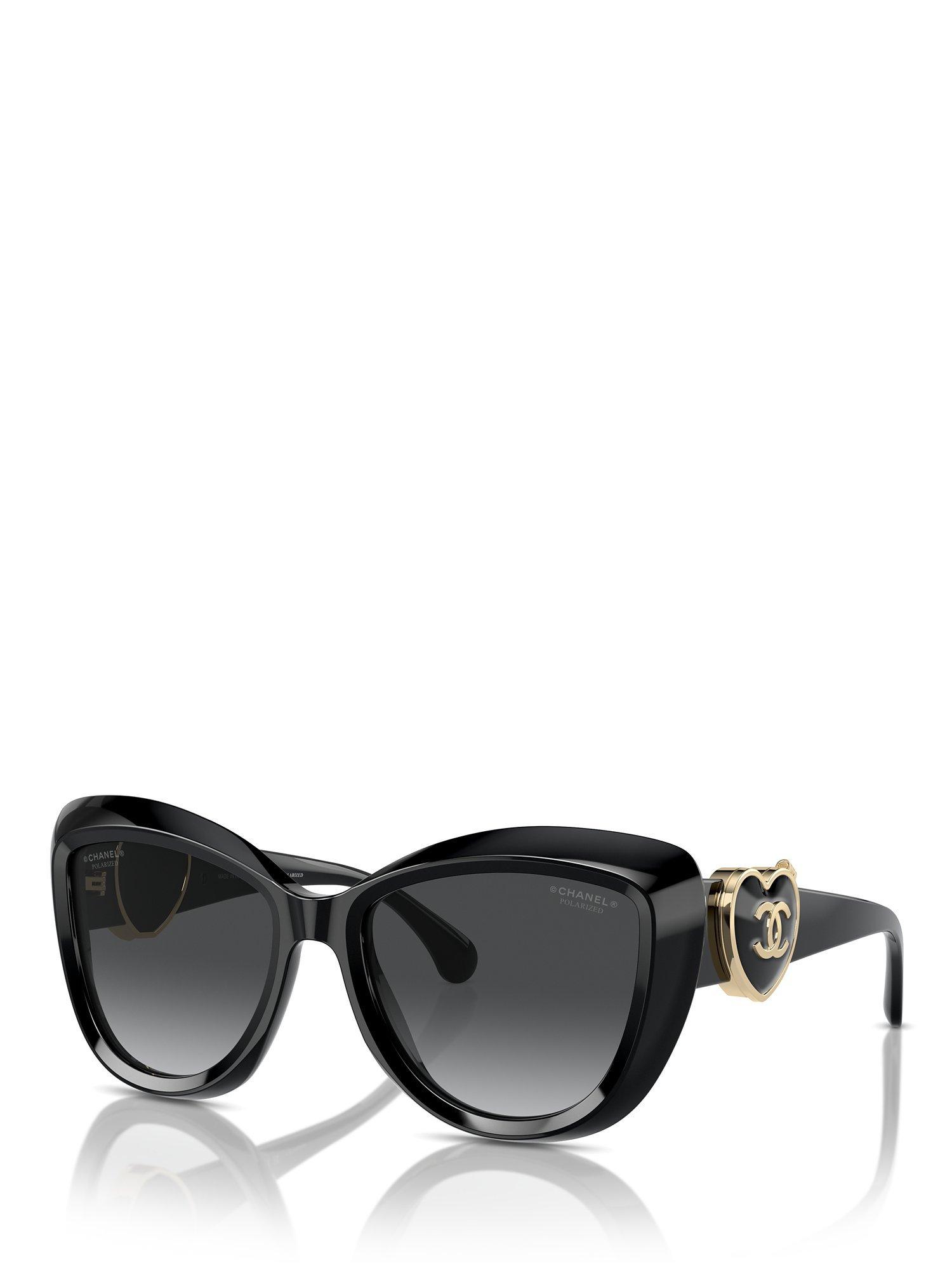 CHANEL Cat Eye Sunglasses CH5517 Black Grey Gradient