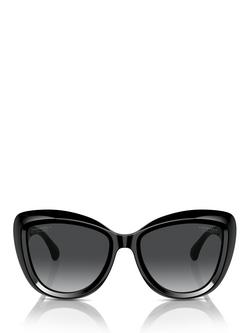 CHANEL Cat Eye Sunglasses CH5517 Black/Grey Gradient - view 2, Black/Grey Gradient