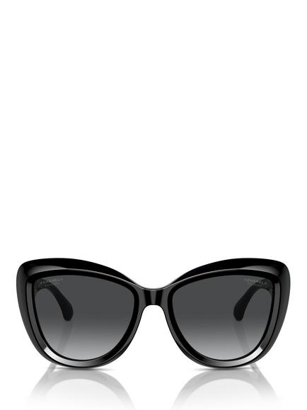 CHANEL Cat Eye Sunglasses CH5517 Black/Grey Gradient - view 2, Black/Grey Gradient