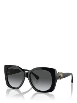 CHANEL Square Sunglasses CH5519 Black/Grey Gradient, Black/Grey Gradient