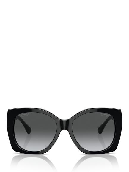 CHANEL Square Sunglasses CH5519 Black/Grey Gradient - view 2, Black/Grey Gradient