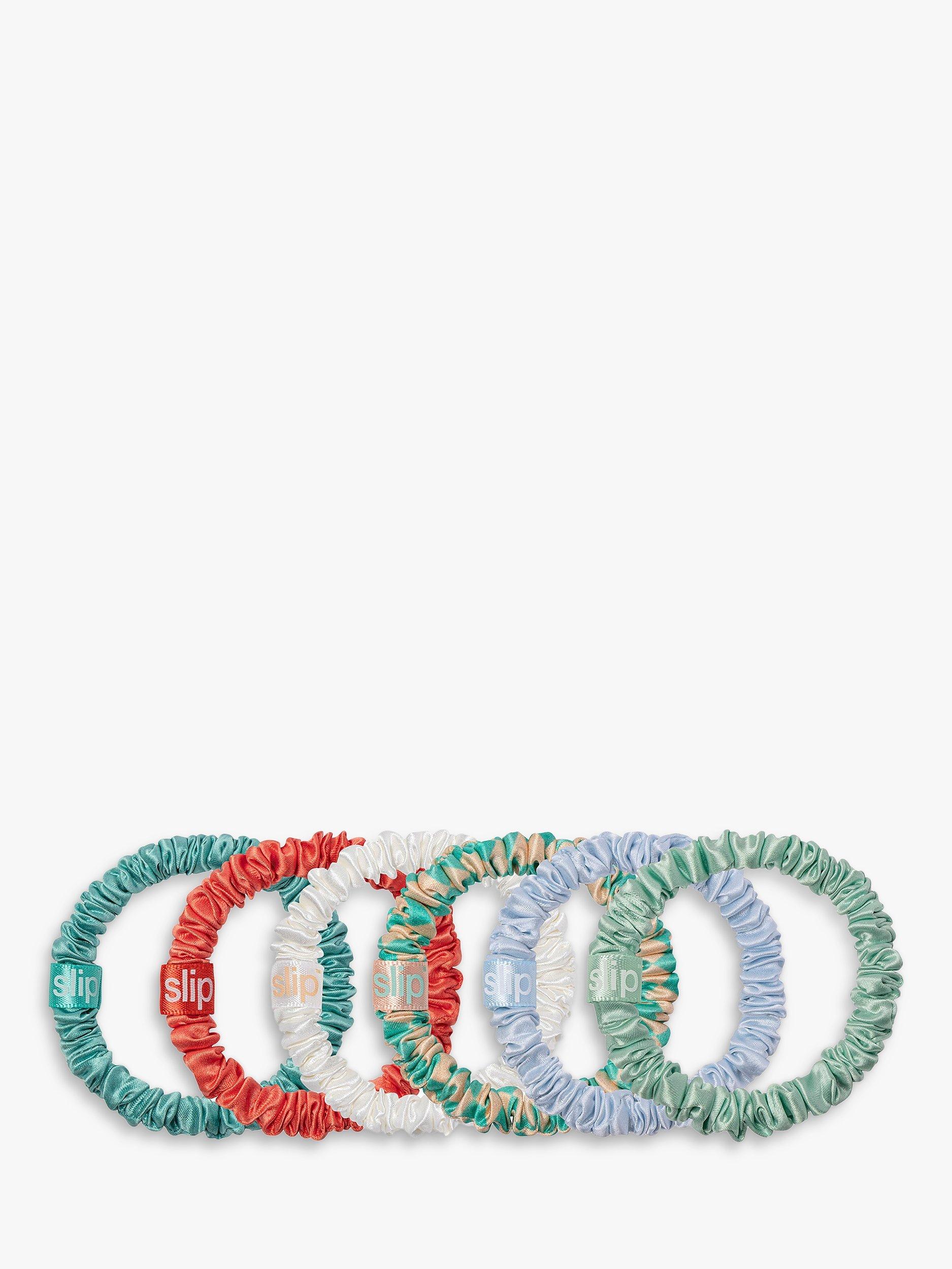 Slip® Skinny Silk Scrunchies, Pack of 6, Sea Breeze