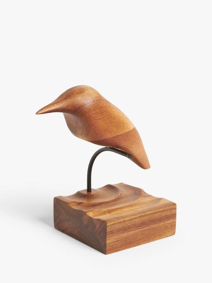 John Lewis Wooden Kingfisher - view 2, Multi