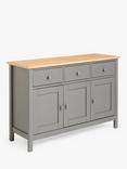 John Lewis ANYDAY Wilton Wide Sideboard, Grey