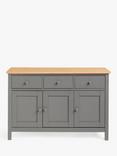 John Lewis ANYDAY Wilton Wide Sideboard, Grey