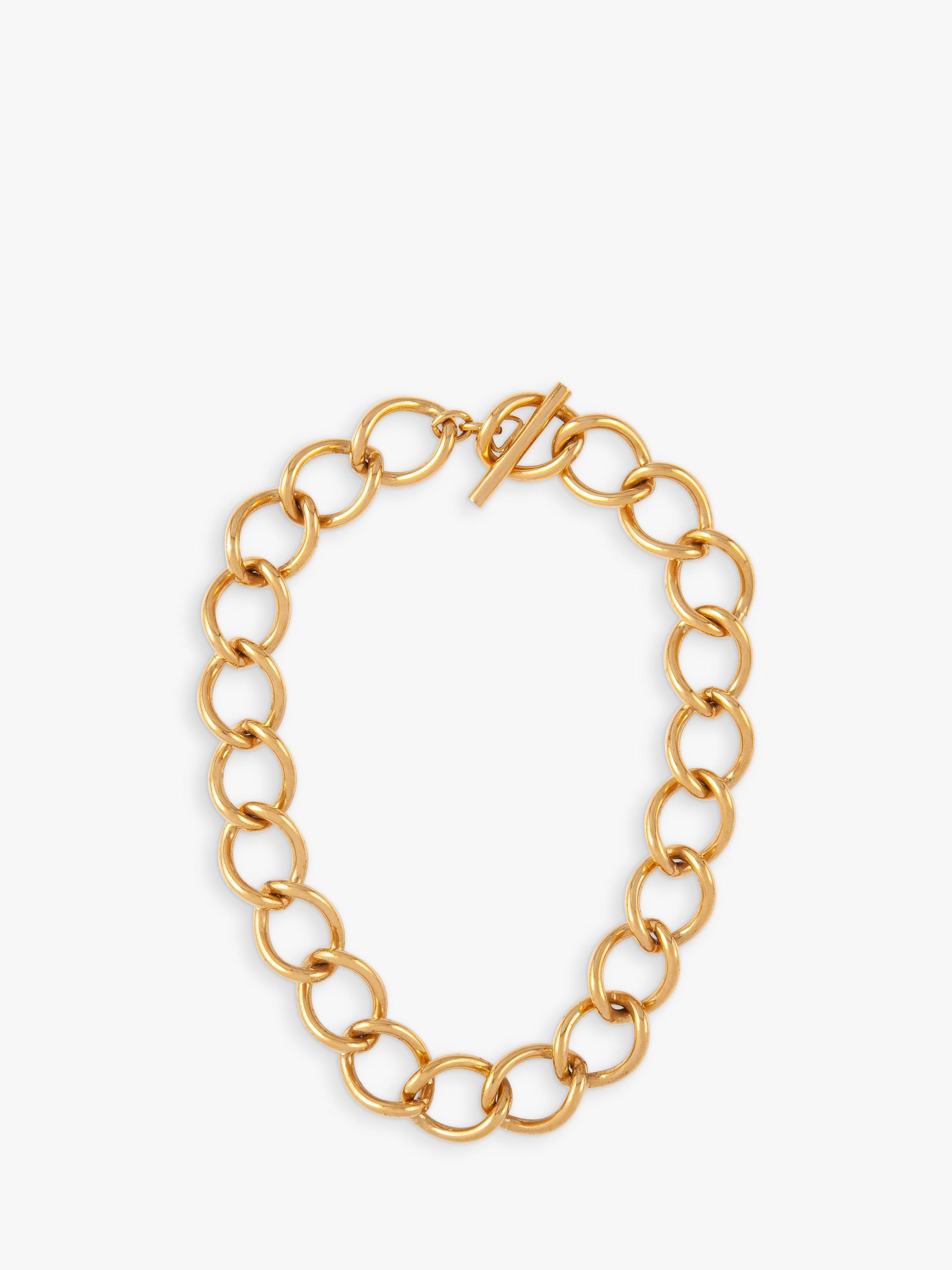Susan Caplan Pre-Loved Monet 22ct Gold Plated Large Link Chain Necklace