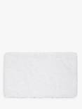 John Lewis Memory Foam Bath Mat, White, Small