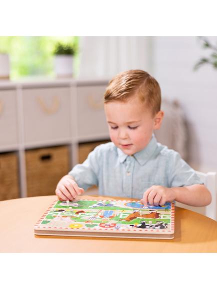 Melissa & Doug Old MacDonald Farm Sounds Jigsaw Puzzle - view 2, Multi