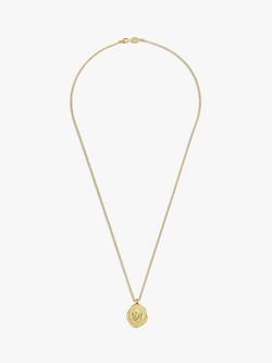 Dower & Hall Men's Phoenix Talisman Pendant Necklace - view 2, Gold