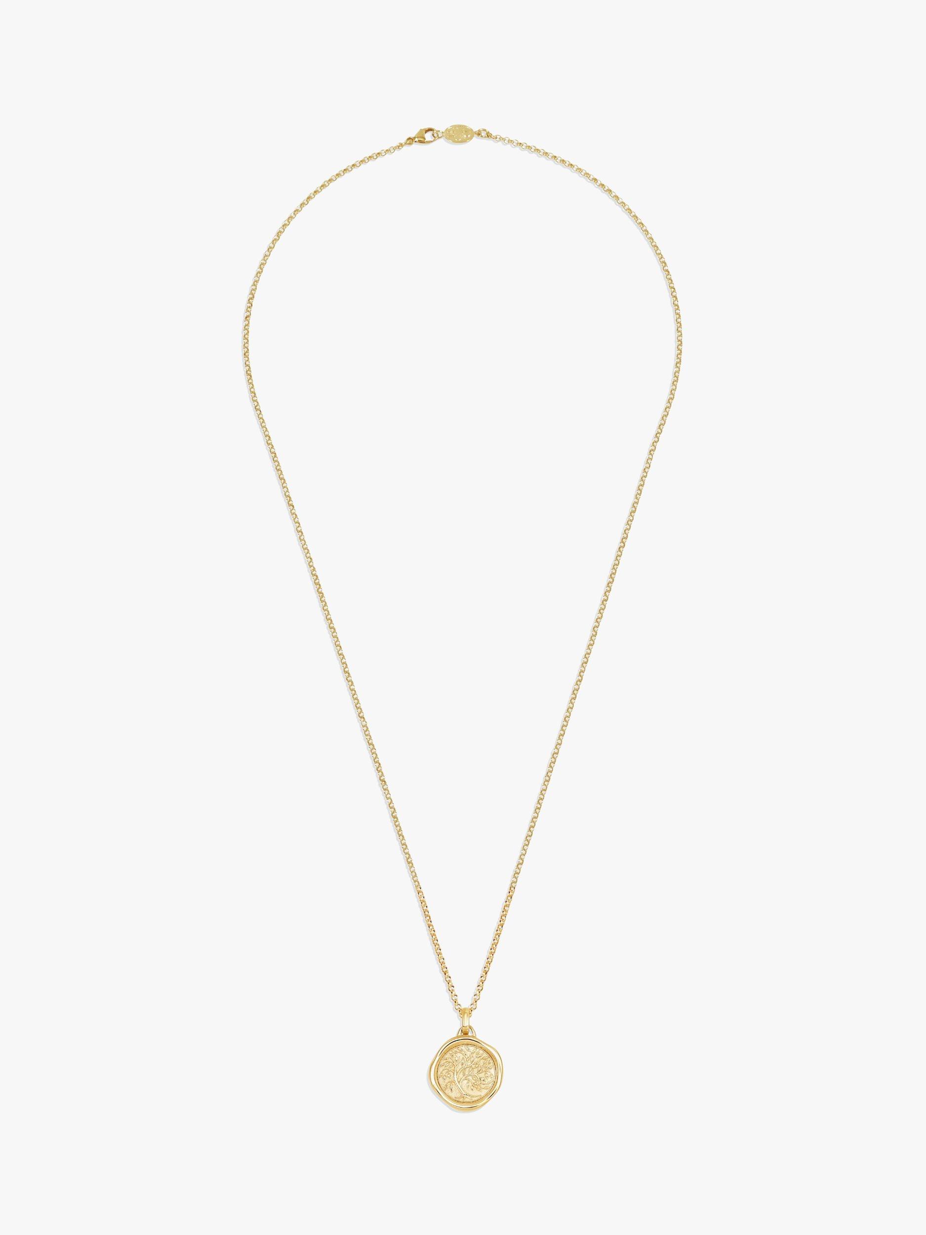 Product image 2 of 4, which shows Dower & Hall Men's Tree of Life Talisman Pendant Necklace, Gold