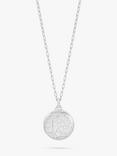 Dower & Hall Tree of Life Locket on Textured Mille-Grain Chain