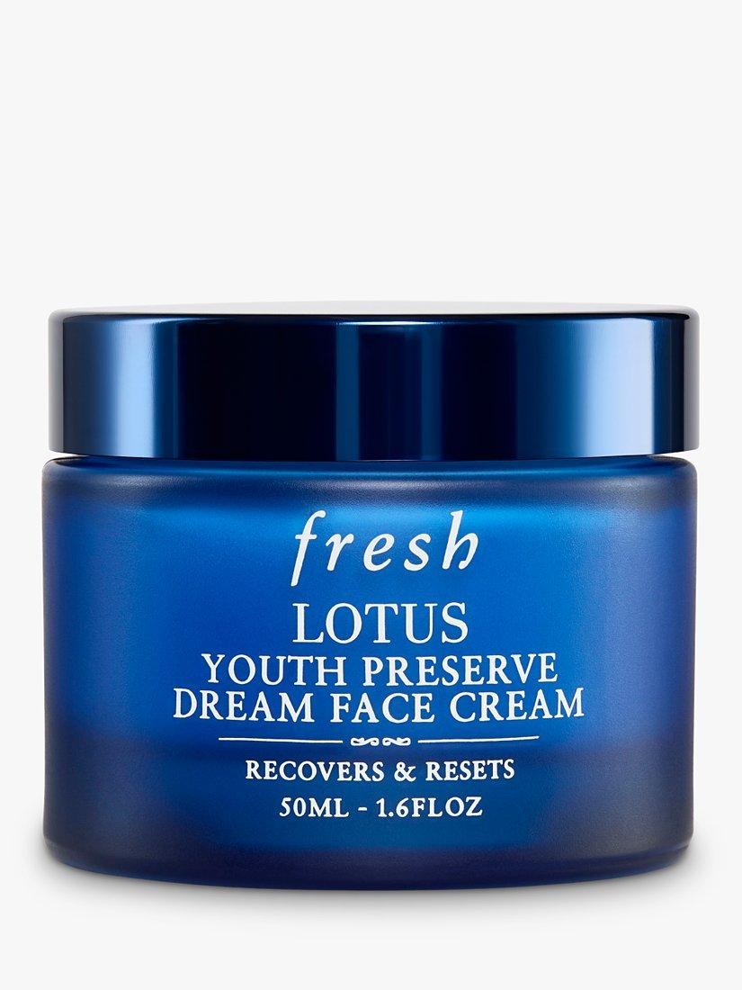 Product image 1 of 8, which shows Fresh Lotus Youth Preserve Dream Face Cream, 50ml