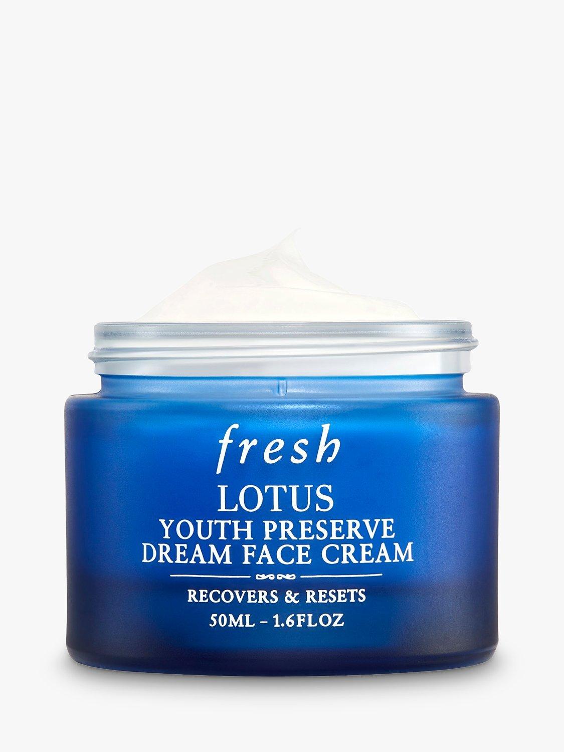 Product image 2 of 8, which shows Fresh Lotus Youth Preserve Dream Face Cream, 50ml