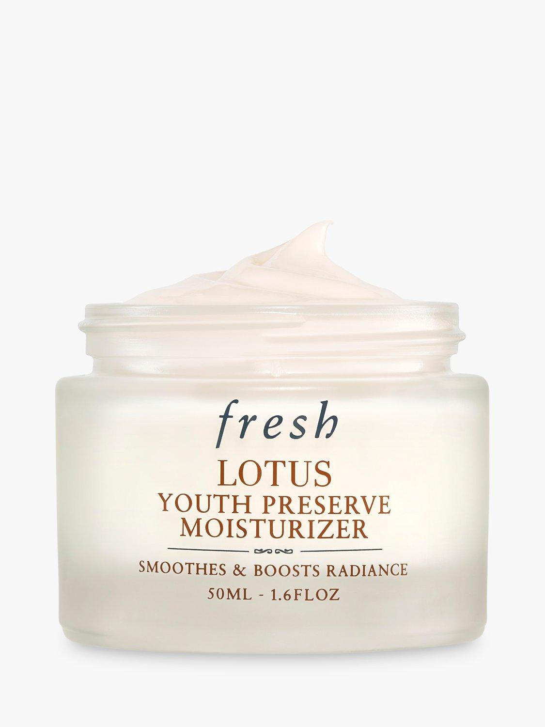 Product image 1 of 7, which shows Fresh Lotus Youth Preserve Moisturiser, 50ml
