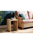 Desser Eden Rattan Side/Lamp Table, Natural
