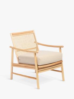 Desser Borneo Rattan Lounge Chair, Natural/Latte