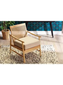 Desser Borneo Rattan Lounge Chair - view 2, Natural/Latte