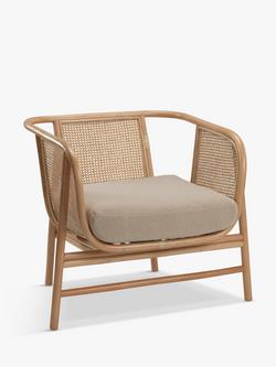 Desser Seoul Rattan Lounge Chair, Natural/Latte