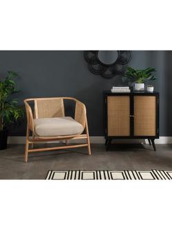 Desser Seoul Rattan Lounge Chair - view 2, Natural/Latte