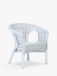 Desser Kids' Rattan Loom Chair, White