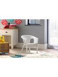 Desser Kids' Rattan Loom Chair, White