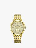 Rotary Women's Traditional Diamond Textured Dial Bracelet Strap Watch