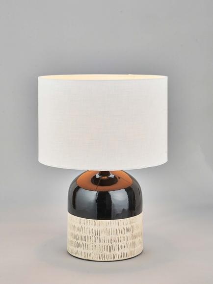 Pacific Lotta Stoneware Table Lamp, Black