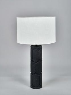 Pacific Aurelia Wooden Table Lamp - view 2, Black