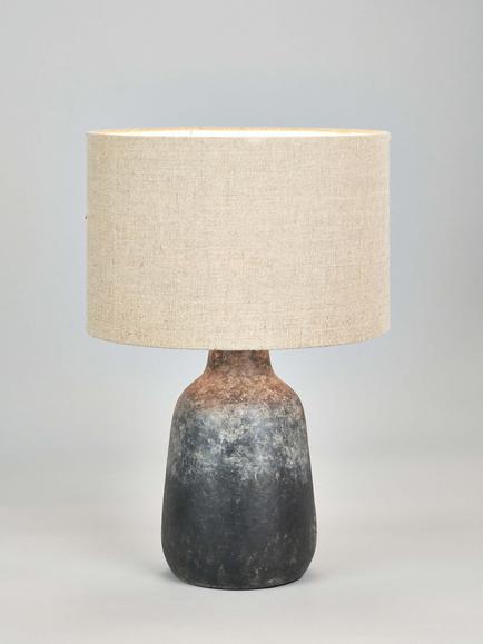 Pacific Vulcan Stoneware Table Lamp, Grey, Grey