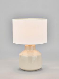 Pacific Nora Ceramic Table Lamp, Cream, Cream