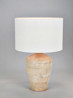 Pacific Taika Wooden Table Lamp, White Wash, White Wash