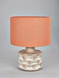 Pacific Kingsbury Curved Wooden Large Table Lamp, White Wash