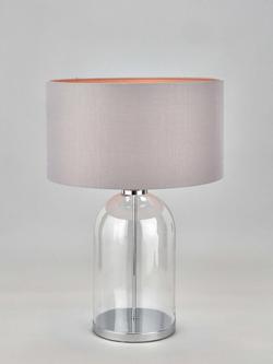 Pacific Cloche Glass Table Lamp, Clear, Clear