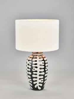 Pacific Elkorn Tall Ceramic Table Lamp, Black, Black