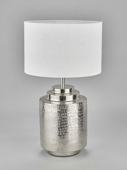 Pacific Zuri Silver Table Lamp, Metallic Silver - view 2, Metallic Silver