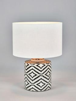 Pacific Chirala Ceramic Table Lamp, Black/White, Black/White