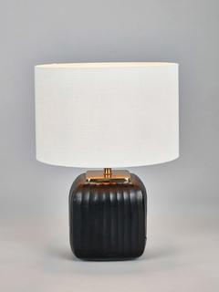 Pacific Anais Cut Glass Table Lamp, Black