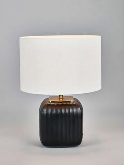 Pacific Anais Cut Glass Table Lamp, Black, Black