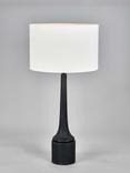 Pacific Marin Black Wooden Table Lamp, Black