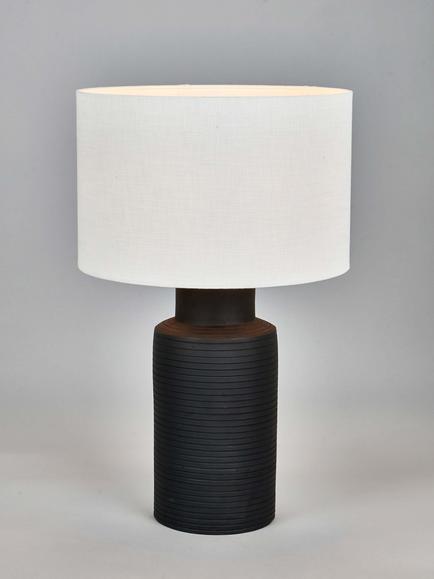 Pacific Sierra Terracotta Table Lamp, Black, Black