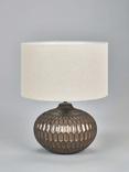 Pacific Cassius Bronze Ceramic Table Lamp, Metallic Brown