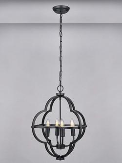 Pacific Amine Nickel Pendant Ceiling Light, Black