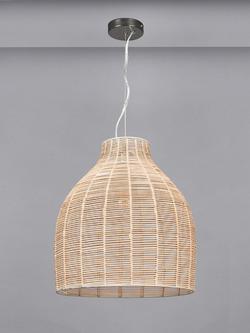 Pacific Caswell Natural Pendant Ceiling Light, Natural - view 2, Natural