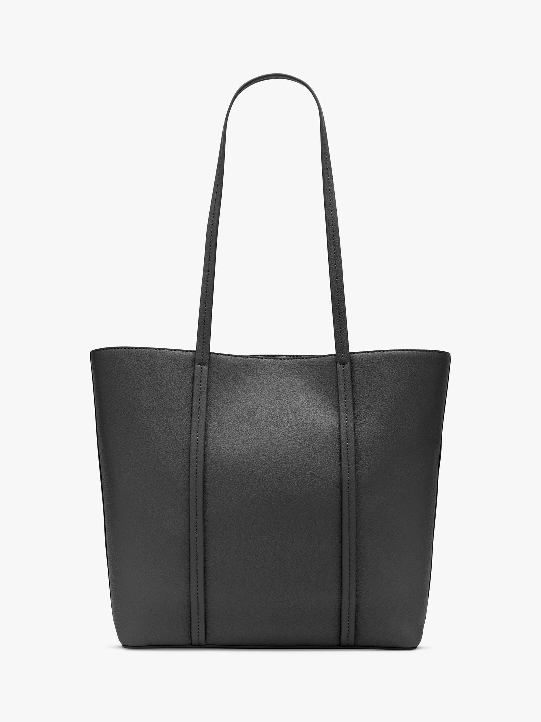 DKNY 7TH Avenue East West Leather Tote Bag Black