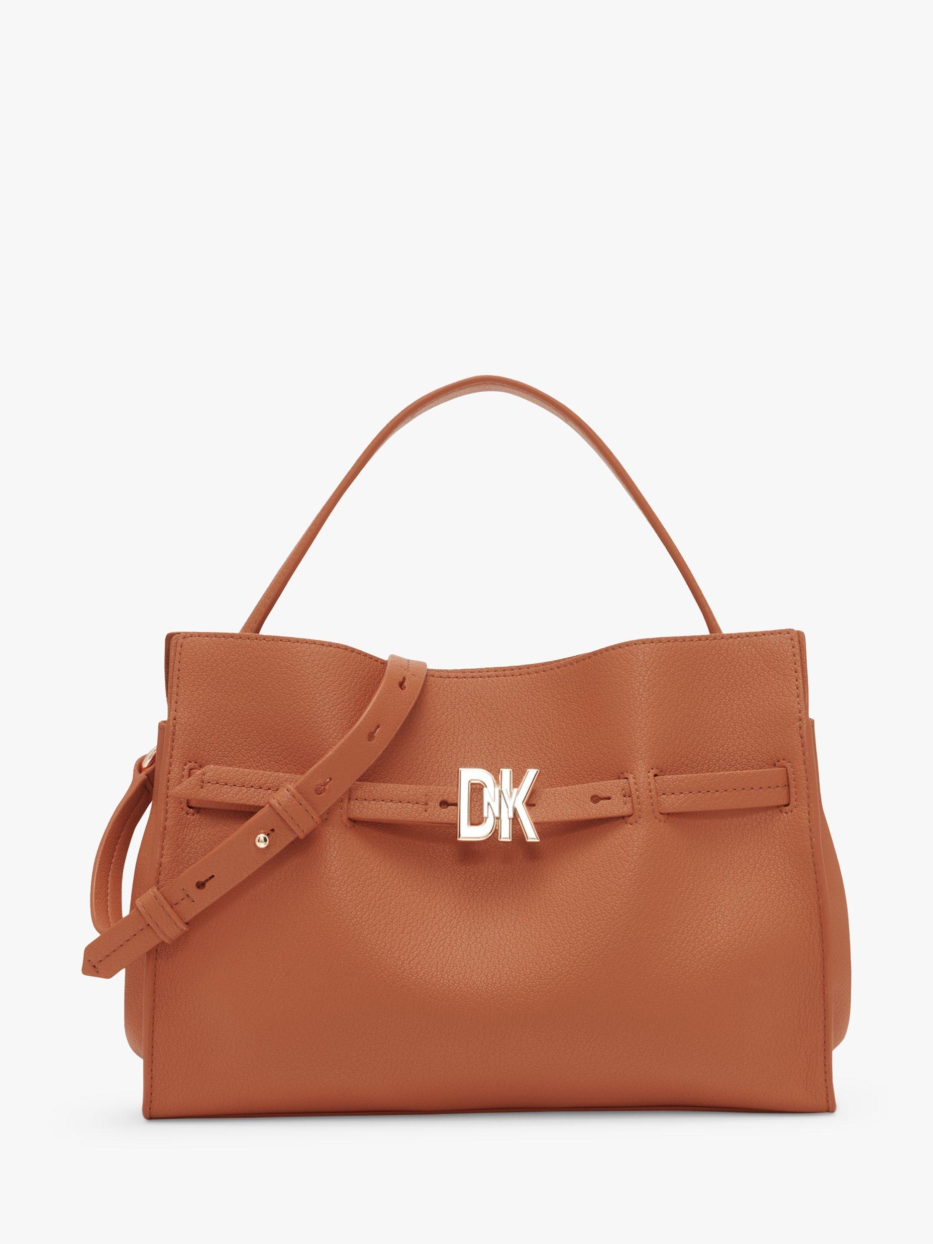 DKNY Bushwick Leather Shoulder Bag, Cognac