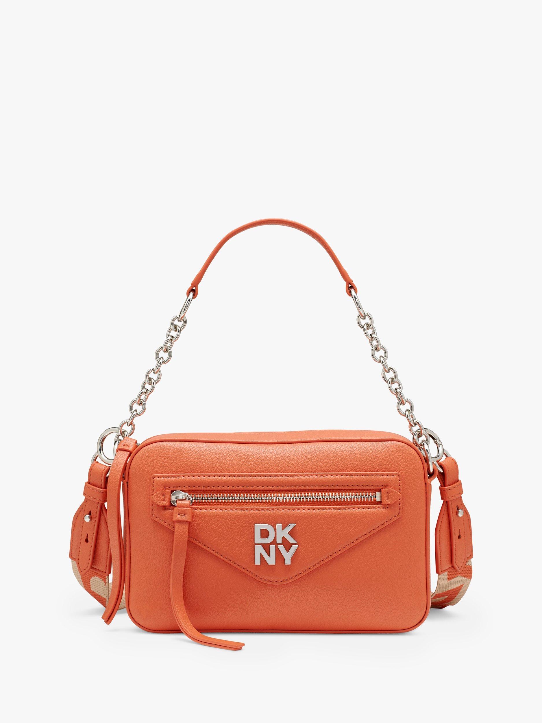 DKNY Greenpoint Leather Camera Bag, Dark Brick